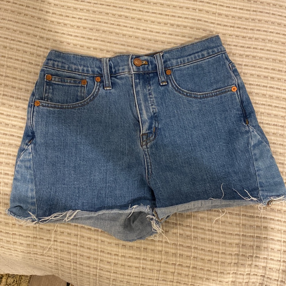 Madewell High Rise Denim Shorts - Pieced Edition